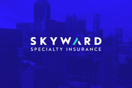 The Skyward Specialty logo on a blue background.