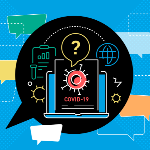 Question bubbles about COVID-19