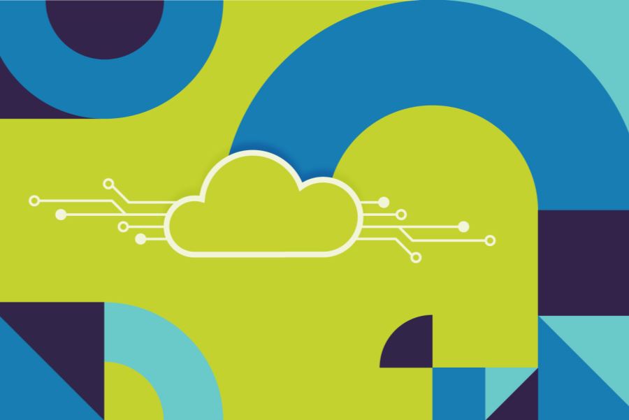 Branding and innovation graphic with cloud