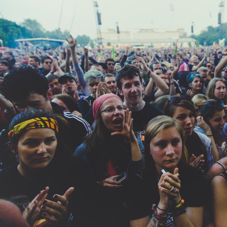 People in a crowd