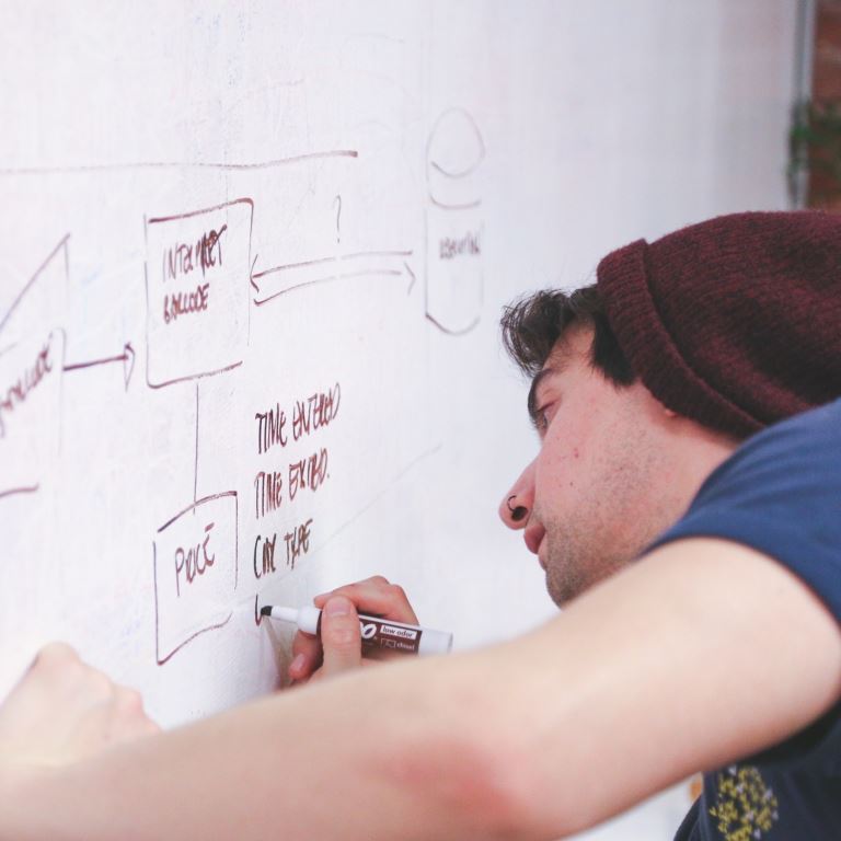 Man Brainstorming