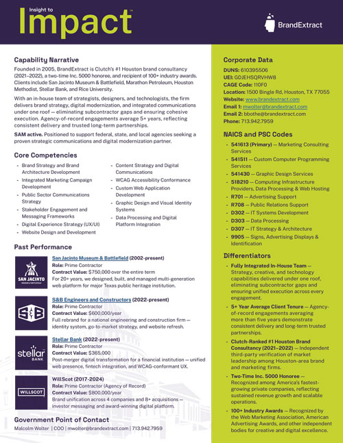 Capabilities statement preview