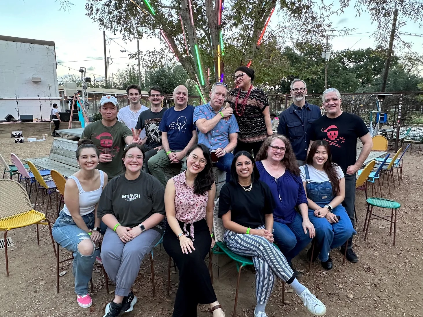 The BrandExtract team smiling together after completing a day of volunteer service at the Houston Kidz Mealz