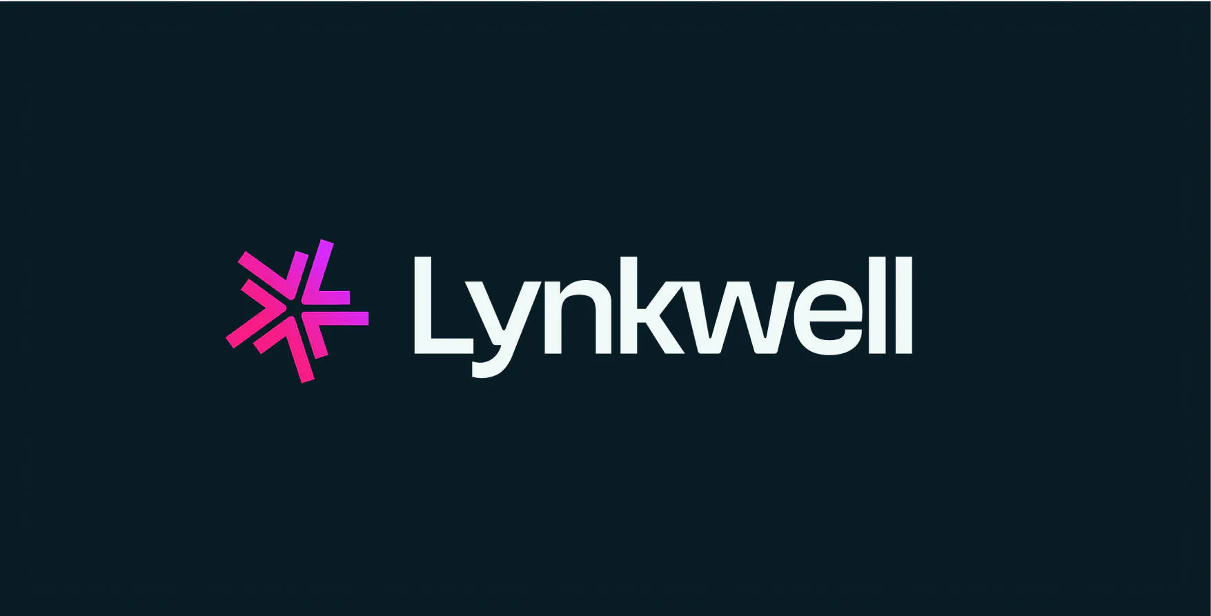 The pink Lynkwell logo designed by BrandExtract