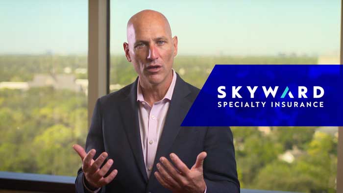 Skyward Specialty Insurance CEO Andrew Robinson talking about the process of choosing its name and defining its brand purpose