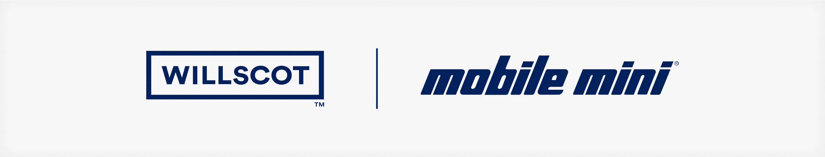 The WillScot and Mobile Mini logos side by side