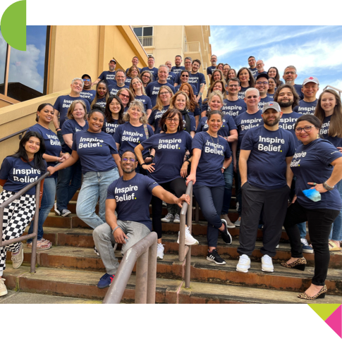 The BrandExtract team photo after a day of volunteering at the Houston Food Bank.