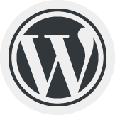 The logo for WordPress.