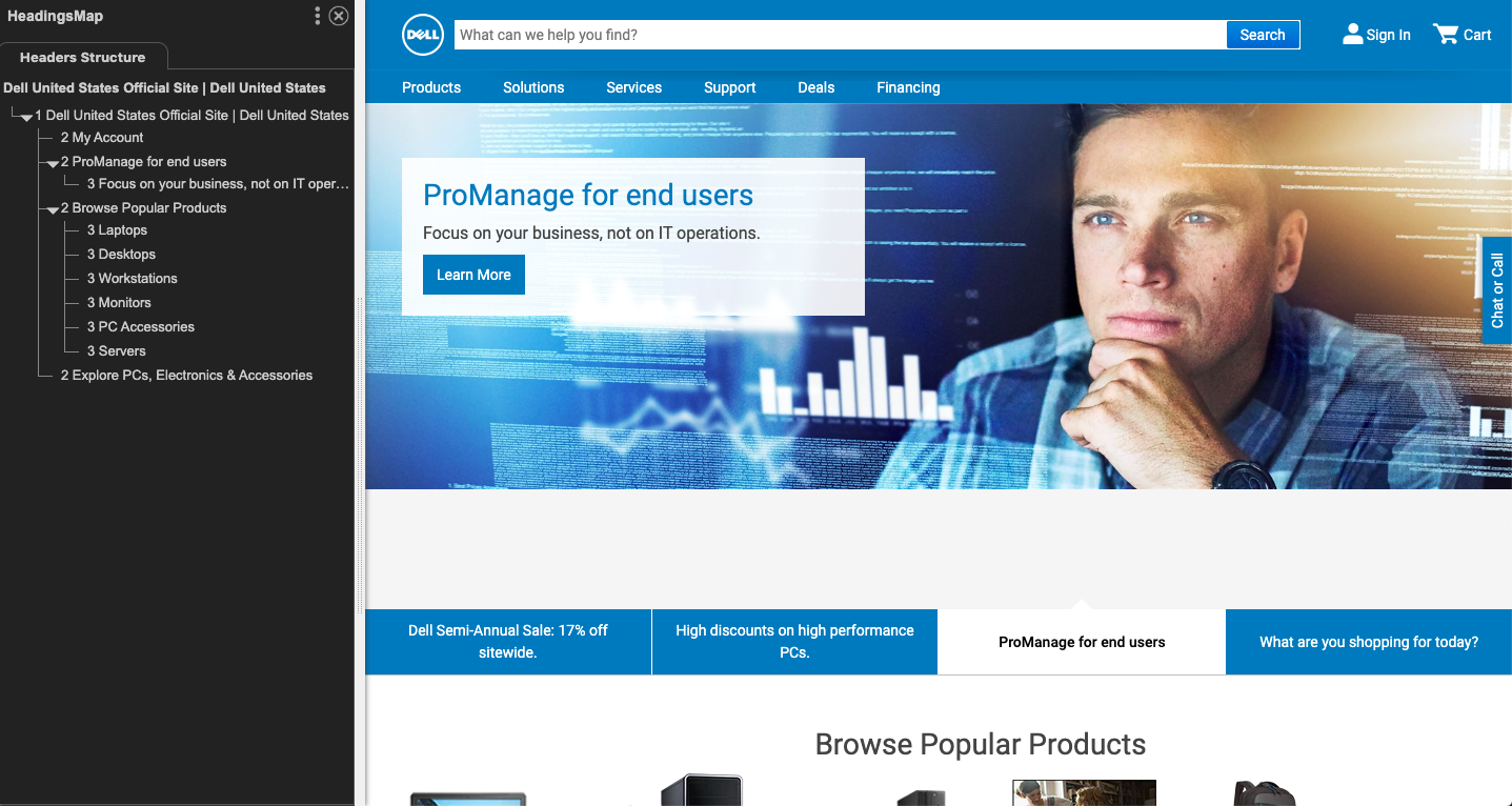A good hierarchy example from Dell.com.