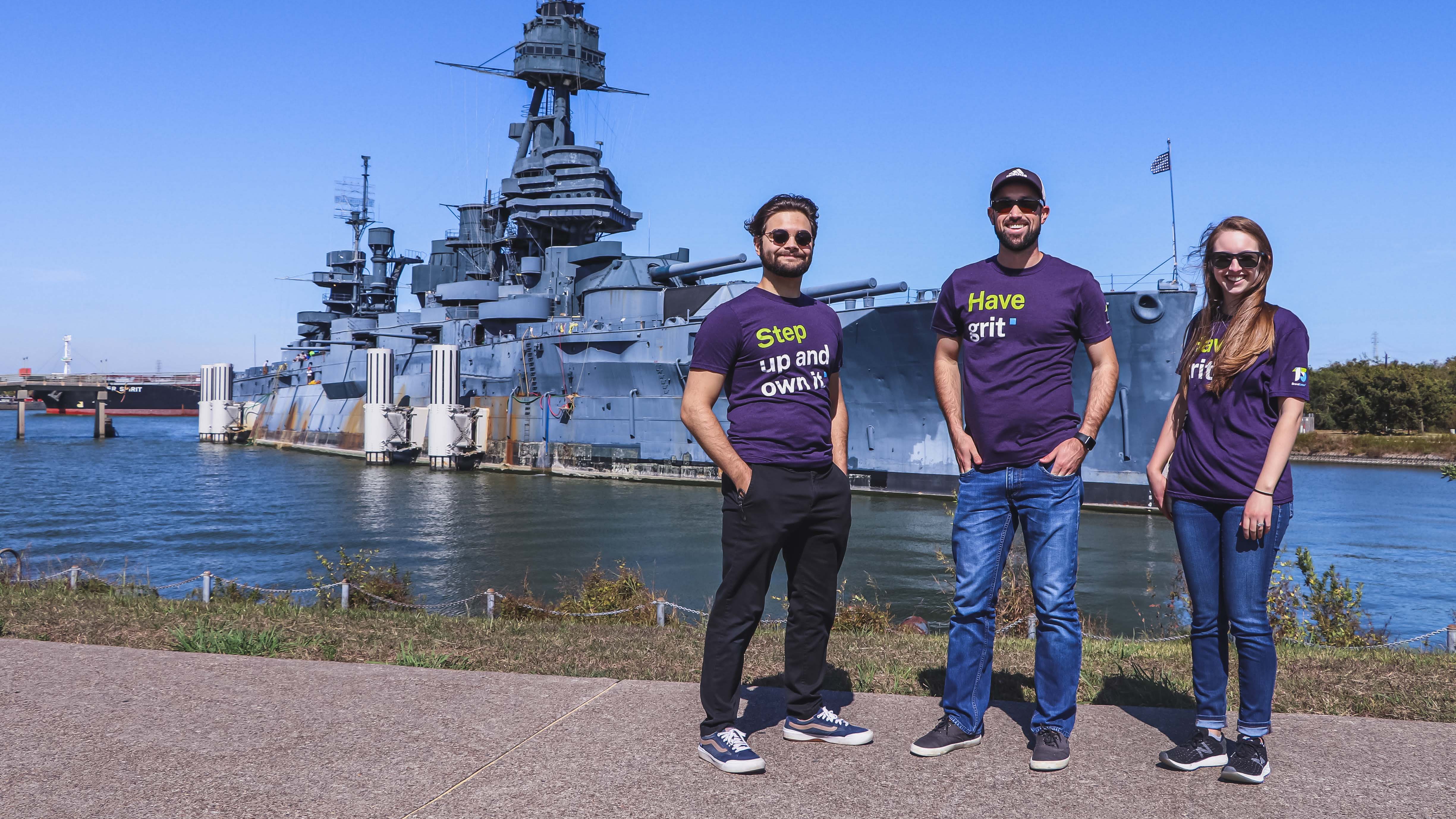 The BE team visits the Battleship Texas.